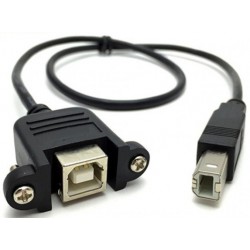 USB B Type Male - Female verlengkabel