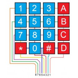 Keypad Membraam 4x4