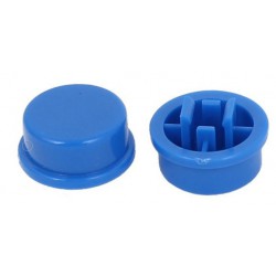 Ronde kap voor 12x12x7.3 schakelaar Blauw