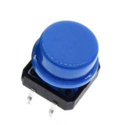 Ronde kap voor 12x12x7.3 schakelaar Blauw