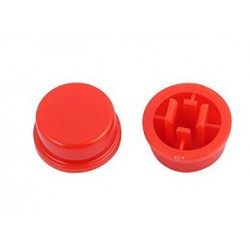 Ronde kap voor 12x12x7.3 schakelaar Rood