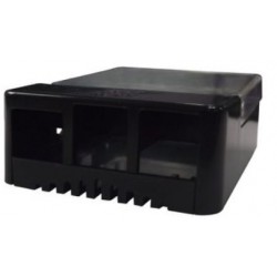 Zwarte Dev Board Enclosure Raspberry Pi B +, Pi 2, Pi 3 met HAT