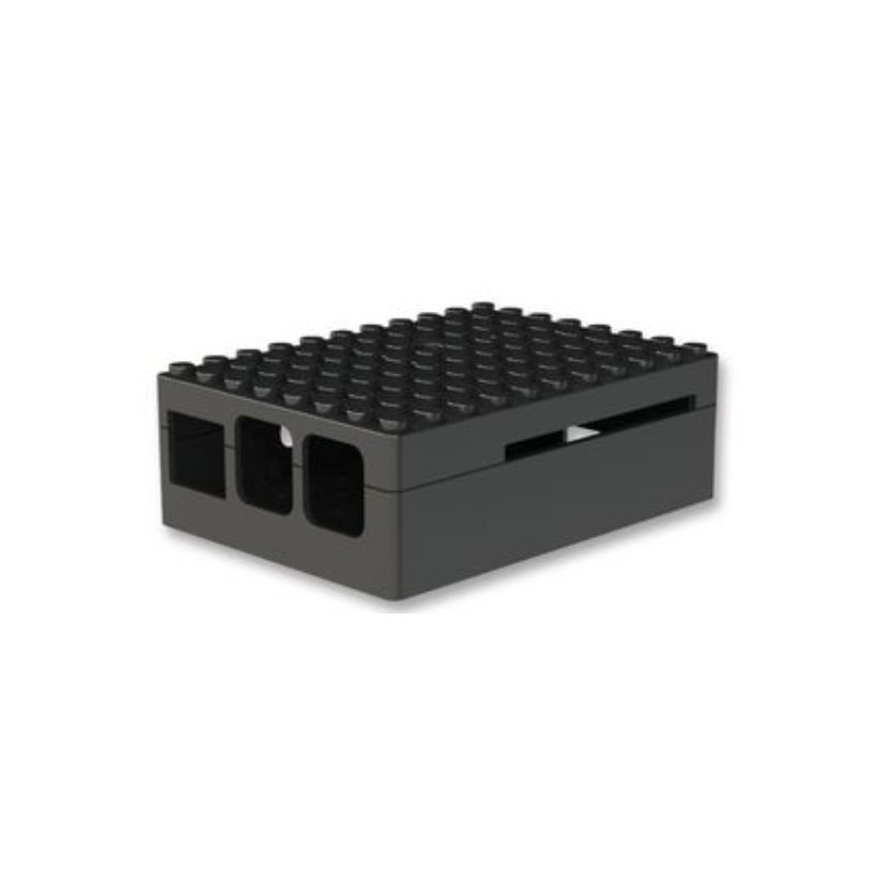 Zwarte Pi Blox omhulsel voor Raspberry Pi Model B +, Pi 2 & Pi 3 Zwarte Pi Blox omhulsel voor Raspberry Pi Model B +, Pi 2 & Pi 3