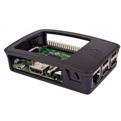 Zwarte Raspberry Pi dev board enclosure