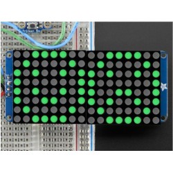 16X8 1.2inch LED Matrix Ronde LEDs - Groen