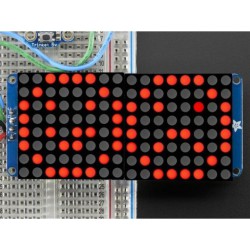 Adafruit 16X8 LED Matrix + backpack - Rood