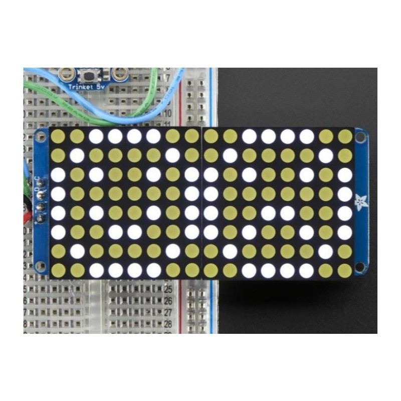 Adafruit 16X8 LED Matrix + backpack - Wit Adafruit 16X8 LED Matrix + backpack - Wit
