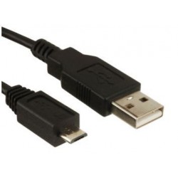 USB-kabel, Type A/Type B, 1 m, Zwart