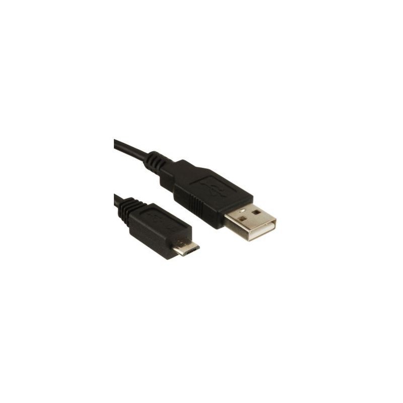 USB-kabel, Type A/Type B, 1 m, Zwart USB-kabel, Type A/Type B, 1 m, Zwart