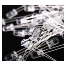 LED Transparant 5mm Rood (10stuks)