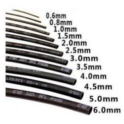 Krimpkous zwart 2.5mm