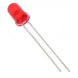 Rode led 5 mm (10 stuks)