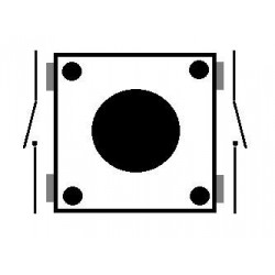 6x6x4.3mm SMD Switch/drukschakelaar