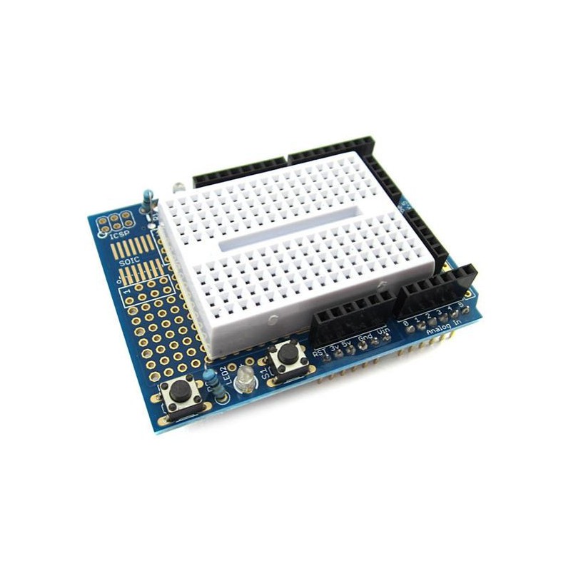 Prototype Shield Arduino Uno met 170 pts breadboard