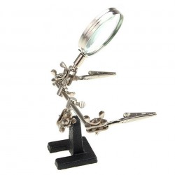 Soldeer hulp standaard met vergrootglas