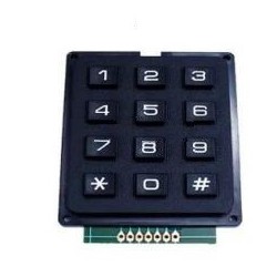 Zwart keypad 3*4