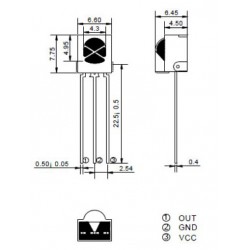 1838B Infrarood sensor (Let op: alleen ontvanger)