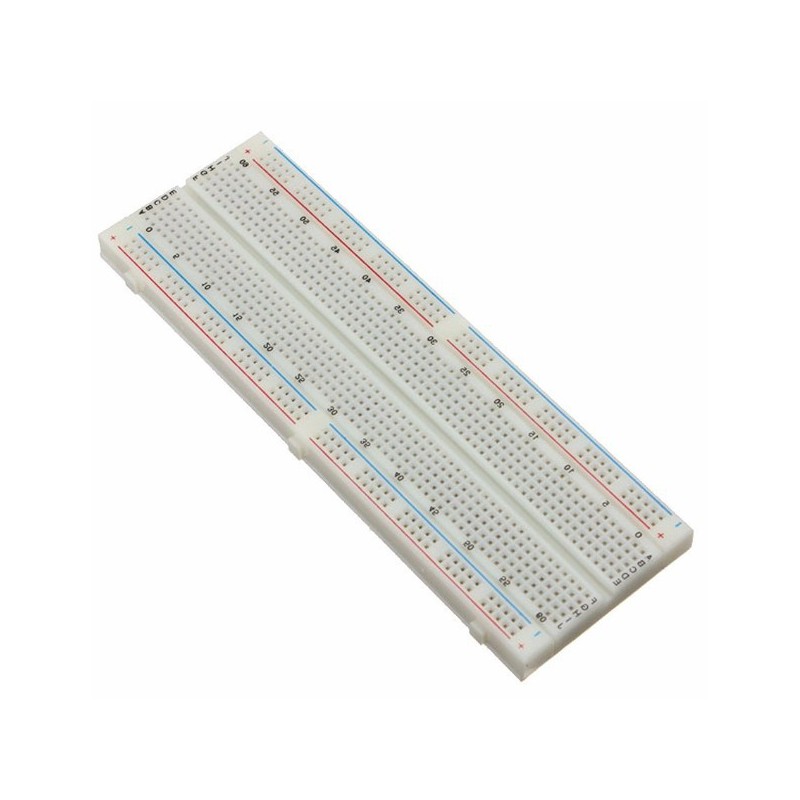 830 pts BreadBoard Wit met 2x +/- track 830 pts BreadBoard Wit met 2x +/- track