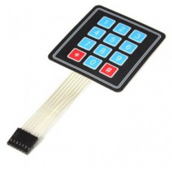 Keypad Membraan 4x3