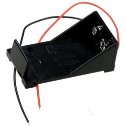 9V Blokbatterij houder, open