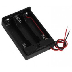 3X AA batterijhouder Box, open