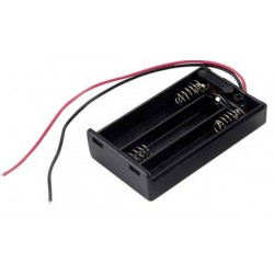 3X AAA batterijhouder Box, open
