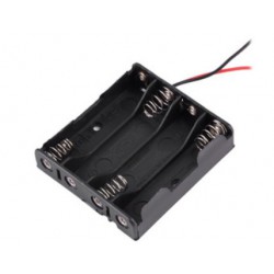 4X AAA batterijhouder Box, open