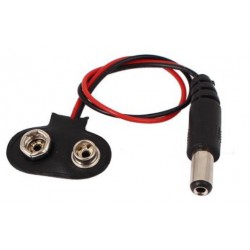 9V Batterij connector DC plug 5.5 mm
