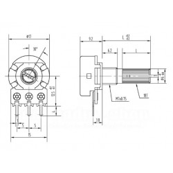 50k Ohm Potentiometer