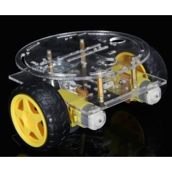 2WD Robot Double deck Car Chassis DIY kit